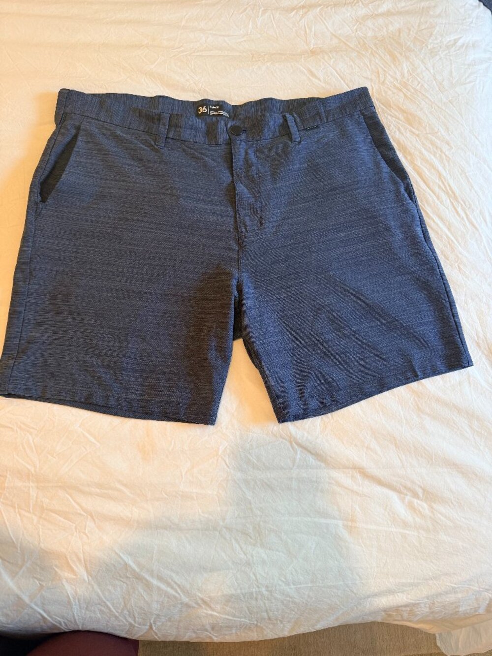 Hurley x Nike Dri-FIT Men's Blue Hybrid Walk Shorts Size 36 Performance Golf